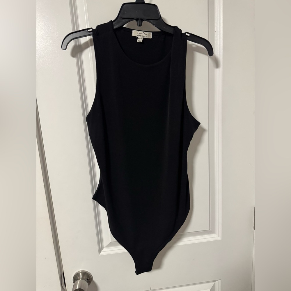 NWOT Faded Rose Black Top